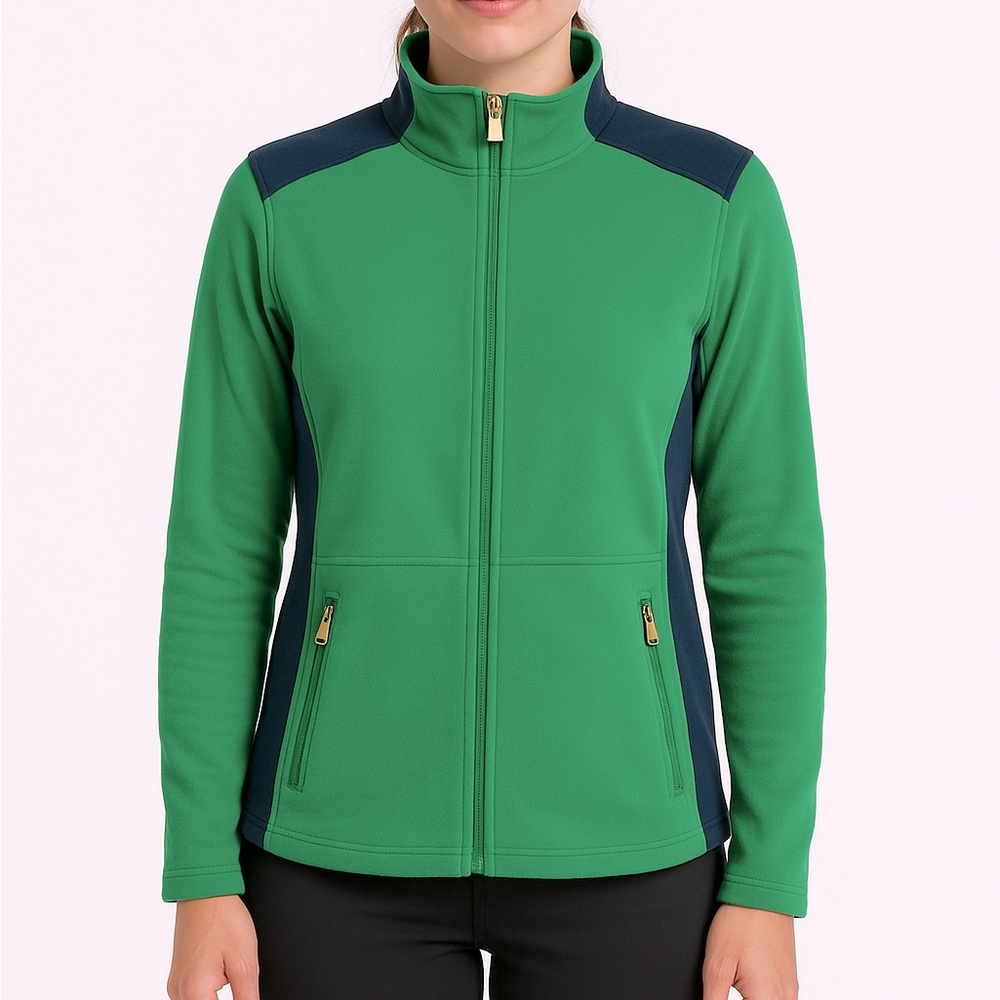 Ralph Lauren LRL Active Track Zip Up Jacket Green Navy